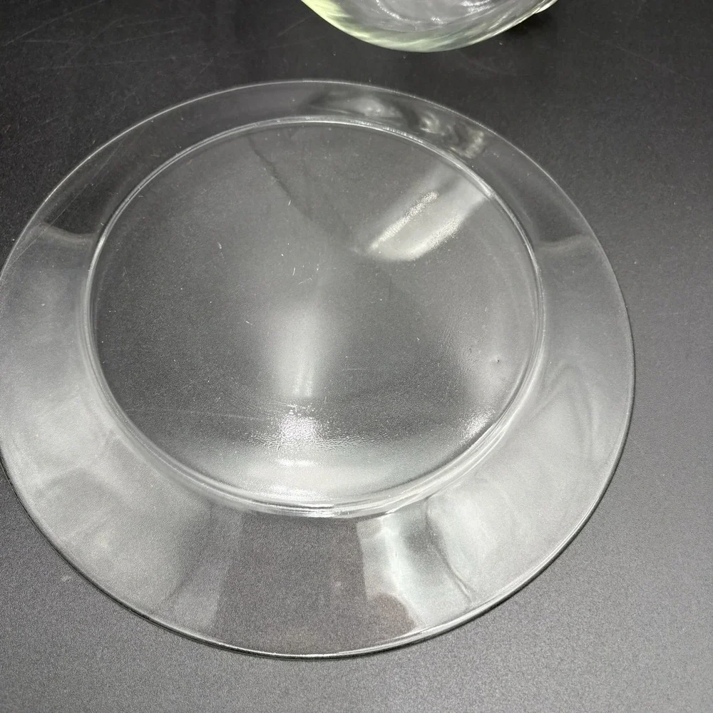 Arcoroc France Clear Glass 2-pc Cheese Dome Covered Serving Dish Vintage